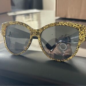 Saint Laurent glitter gold sunglasses